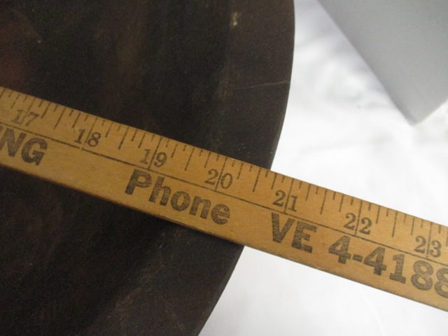 Large G.R. Hyder Signed and Dated Hand Hewn Wood Bowl - 9