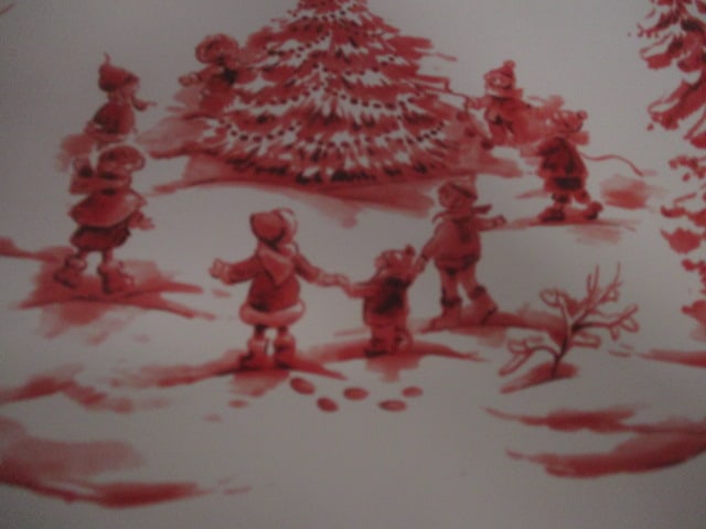Sur La Table Holiday Tray, Nikko Tab Handle Christmas Tree Tray and Mikasa - 3