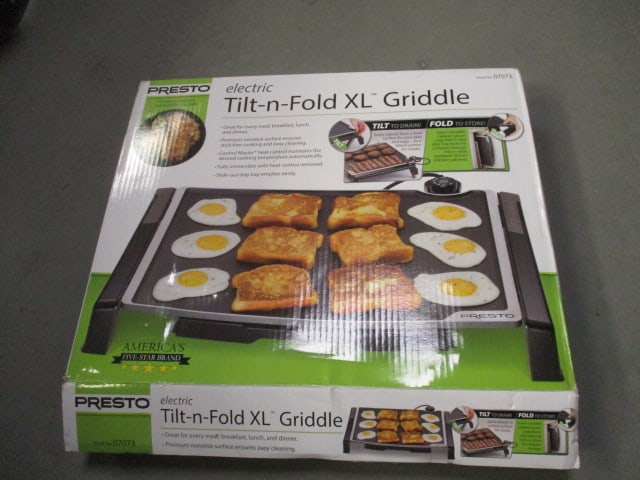 Presto Electric Tilt-n-Fold XL Griddle in Original Box (1 of 5)