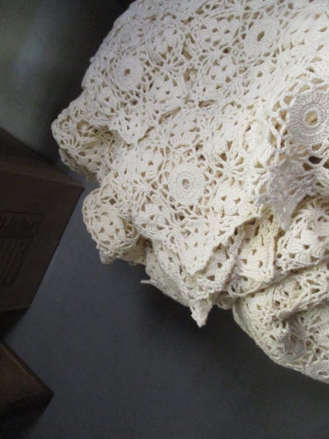 Handmade Lace Coverlet/Table Cloth - 2