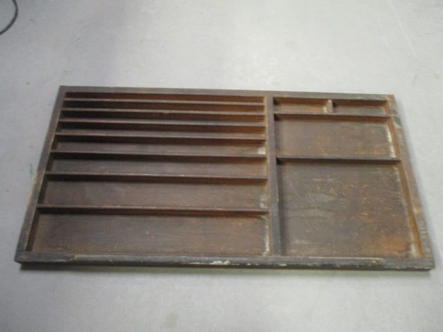 Old Wooden Printer's Tray (1 of 7)