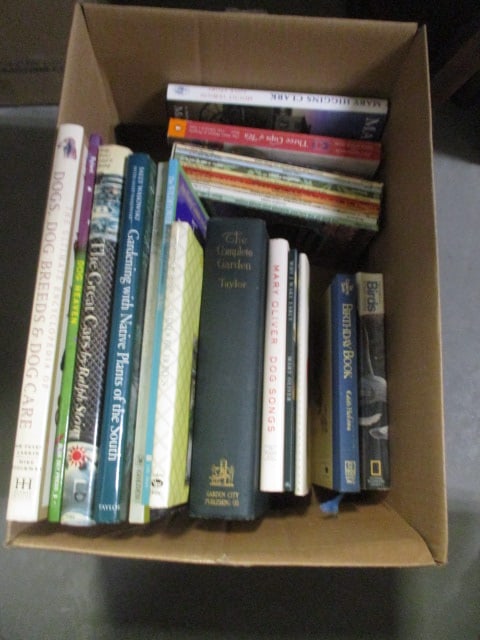 Box of Books-Gardening, Pet Care, Poetry Set, Popular Authors, etc. (1 of 5)