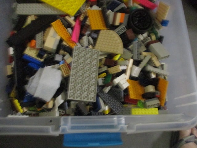 Clear Under the Bed Tote FULL of LEGO Building Blocks - 5