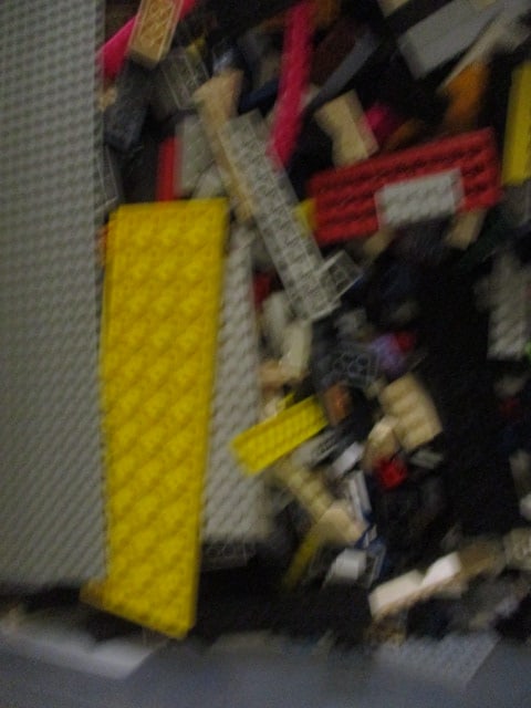 Clear Under the Bed Tote FULL of LEGO Building Blocks - 6