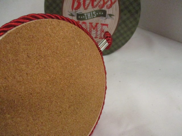 MSI Holiday "Bless this Home" Cookie Tin, Trivet and Melamine Serving Tray - 3