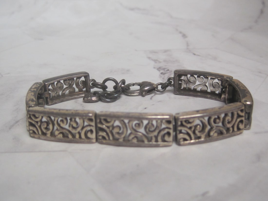 Brighton Deco Lace Silverplate Bracelet: .