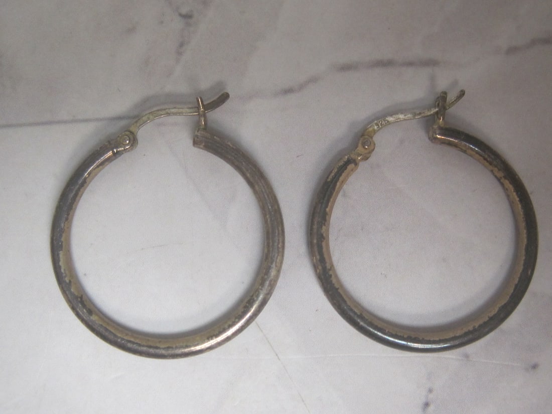 Sterling Silver Hoop Earrings (1 of 3)