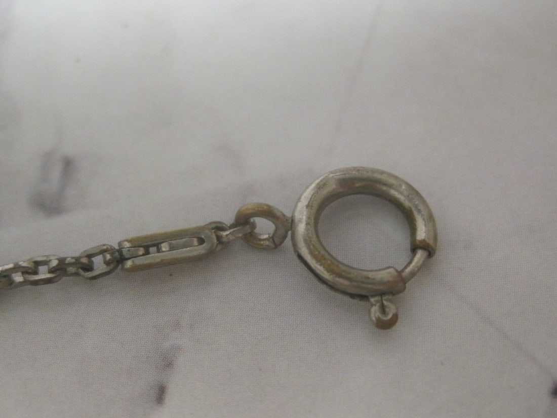 Antique "Radio" Silvertone Watch Chain - 3
