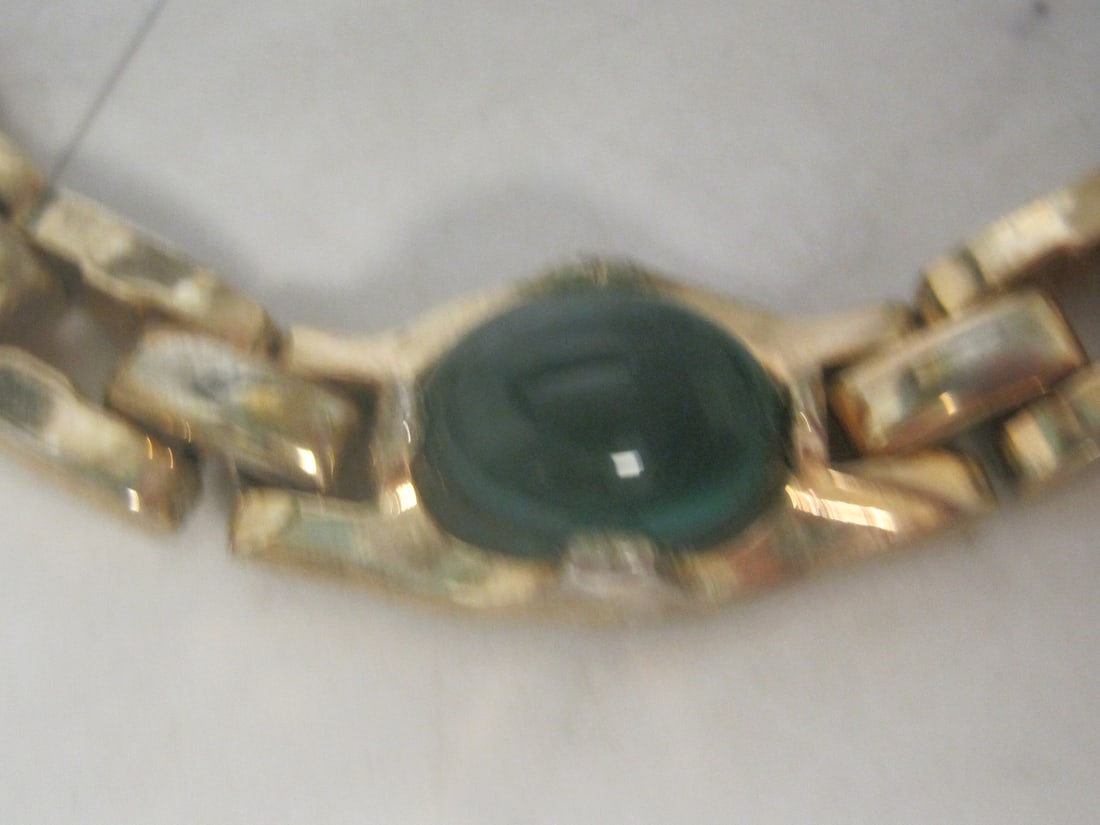 Vintage Barclay Necklace with Green Stones - 4
