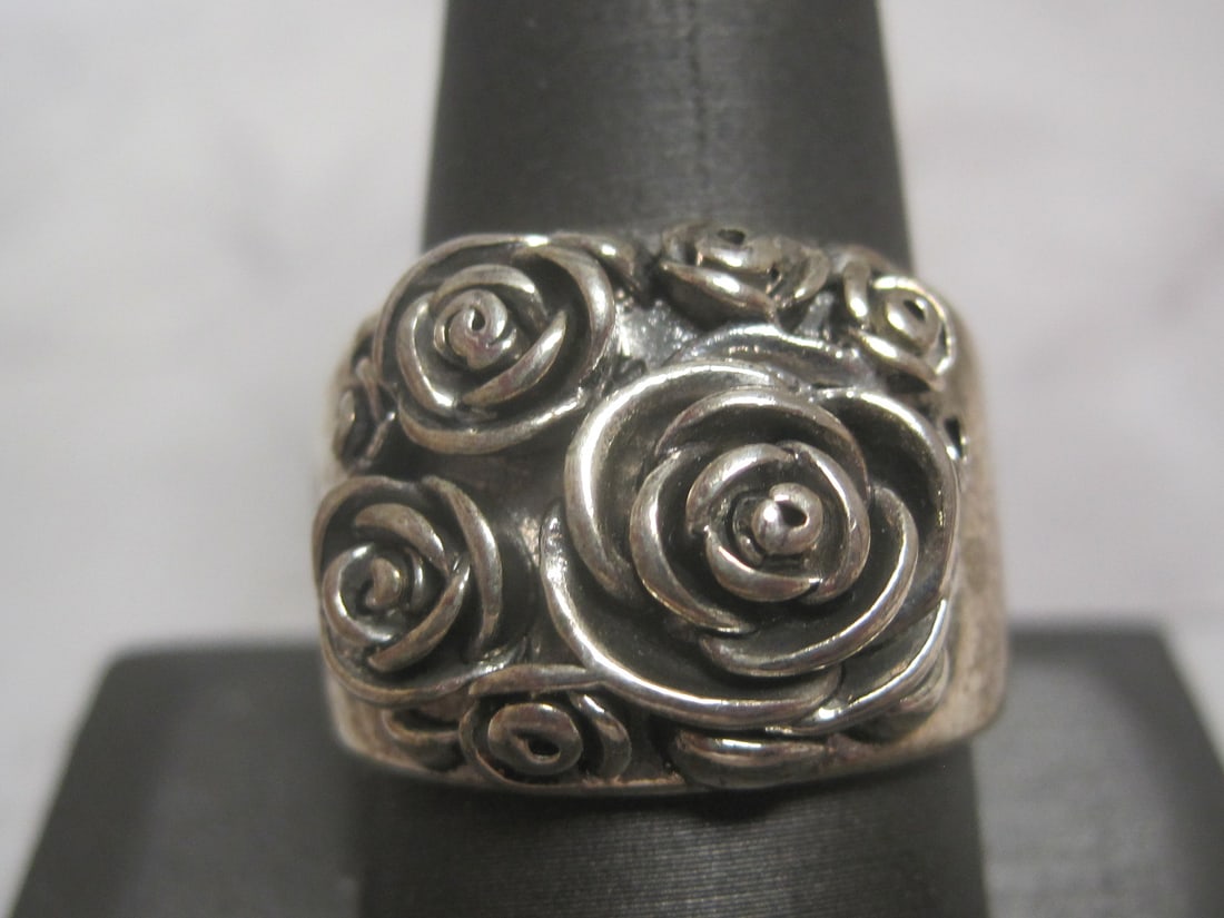 Sterling Silver Rose Ring (1 of 4)