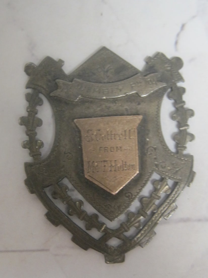 1894 Antique Webley Watch Fob: Weighs 12.2 grams