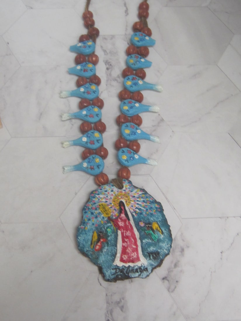Vintage DeGrazia Squash Blossom Style Necklace (1 of 6)
