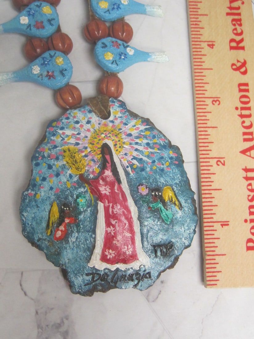 Vintage DeGrazia Squash Blossom Style Necklace - 6