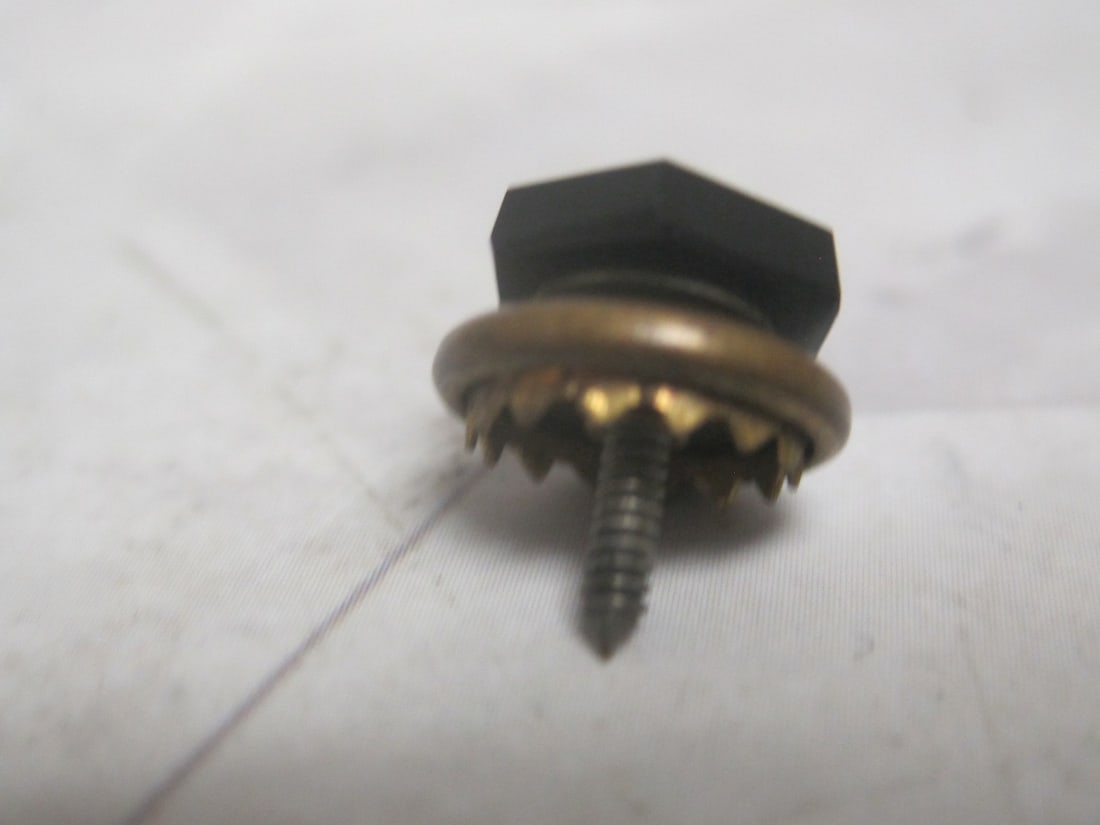 Antique Onyx Mason Pin - 2