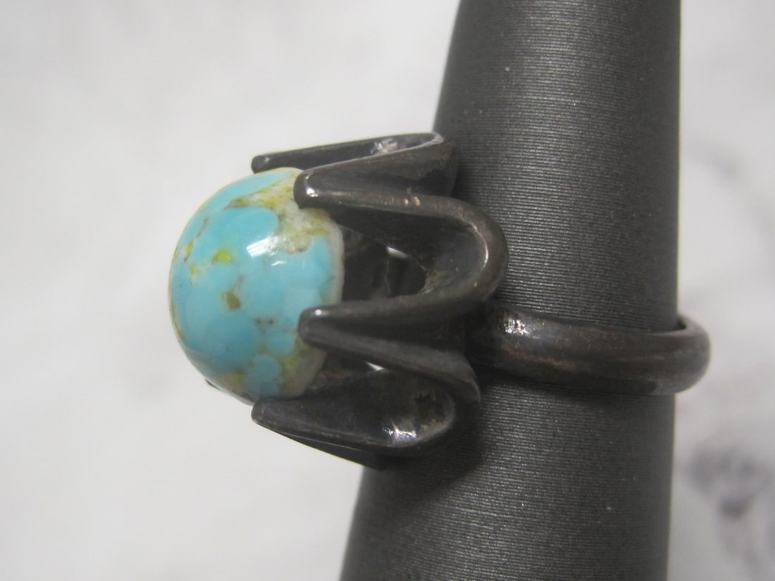 Sterling Silver Turquoise Ring - 2