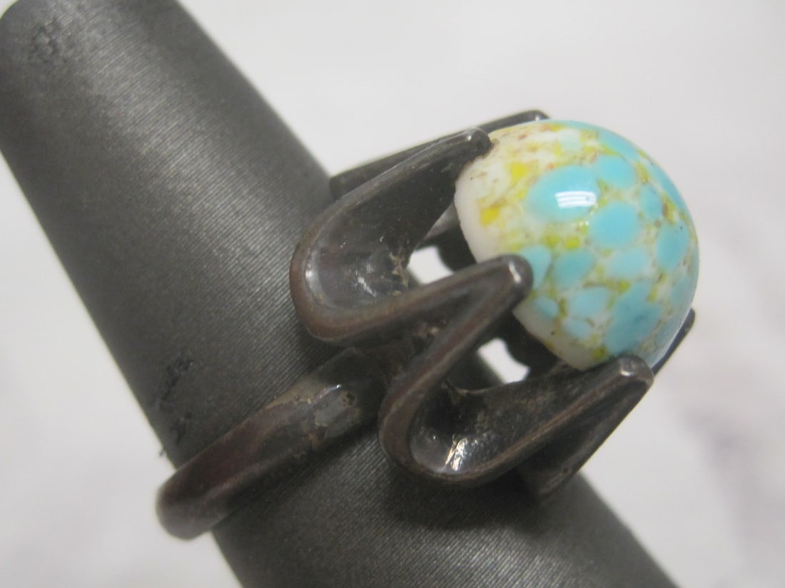 Sterling Silver Turquoise Ring - 3