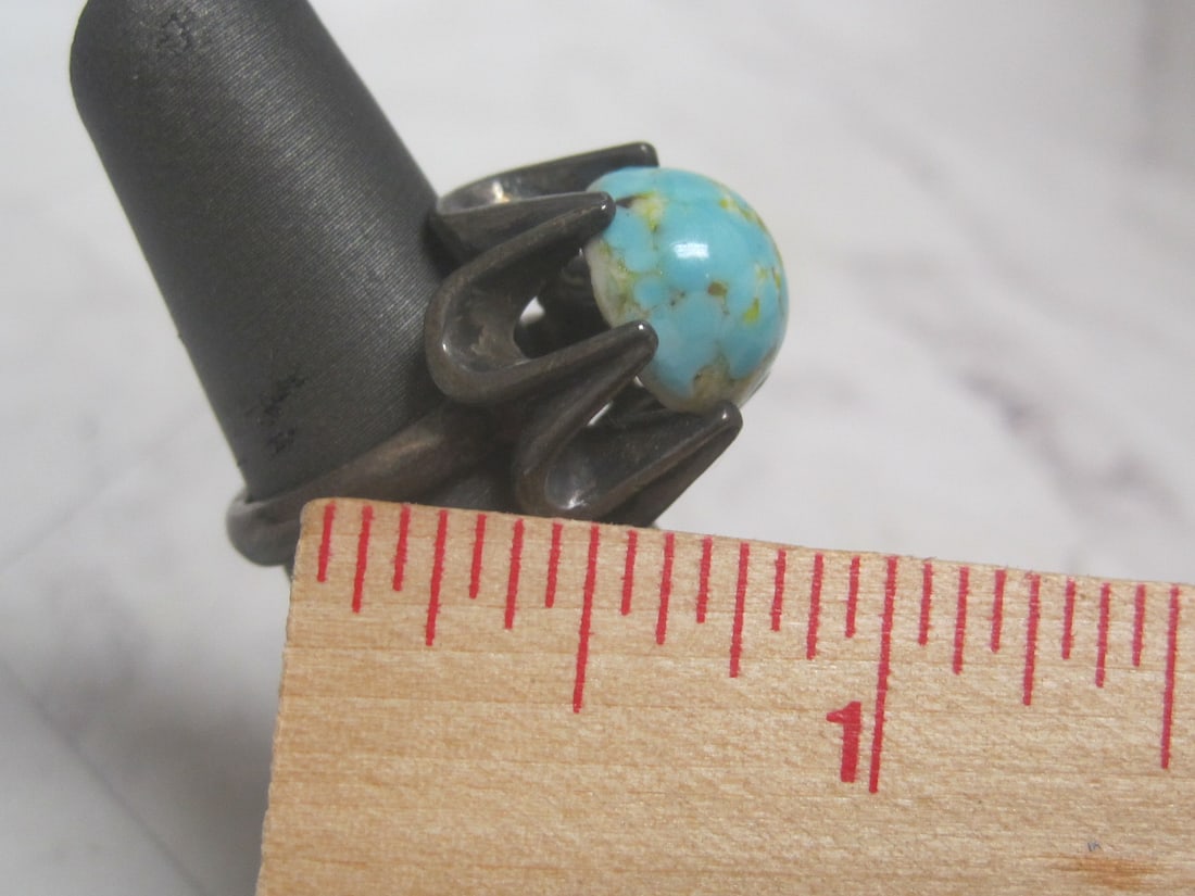 Sterling Silver Turquoise Ring - 5