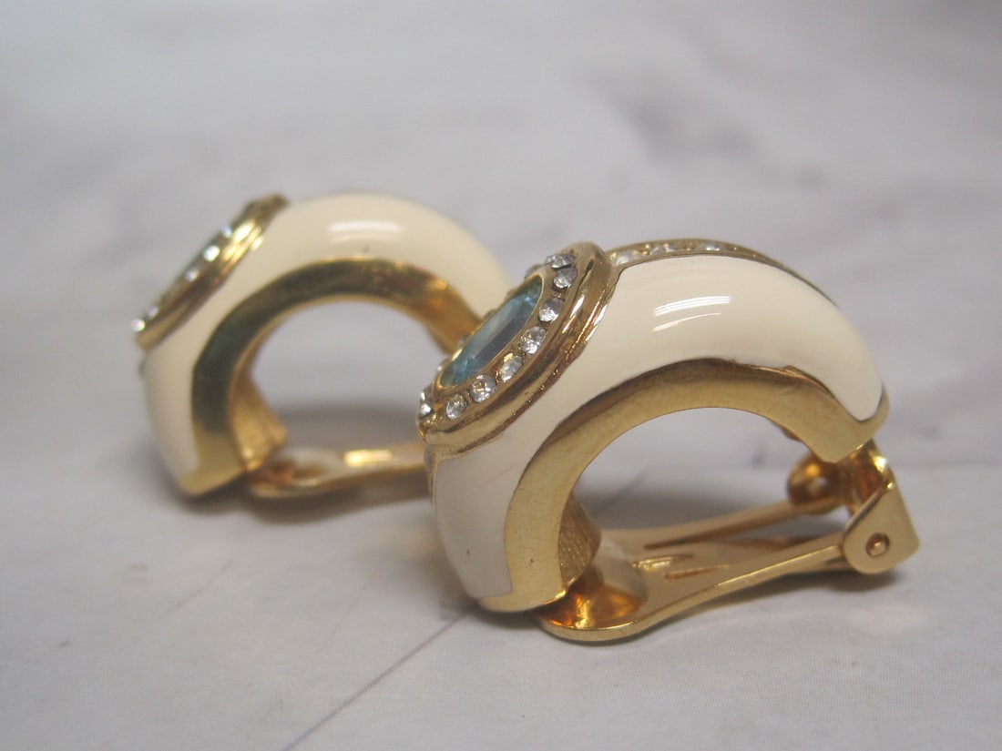 Christian Dior Goldtone Clip Earrings - 3