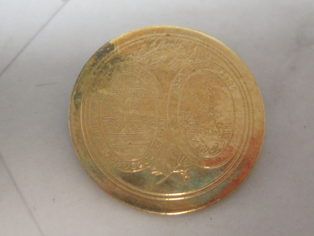 Vintage 1/20 12k Gold-Filled South Carolina Seal Pin: .