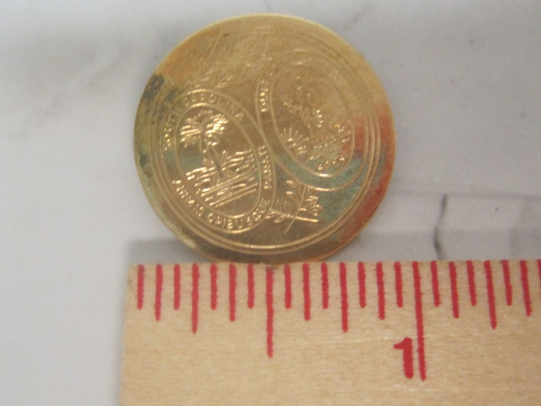 Vintage 1/20 12k Gold-Filled South Carolina Seal Pin - 6