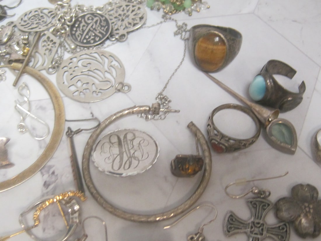 HUGE Scrap Lot of Sterling Silver- 189.3 grams! - 6