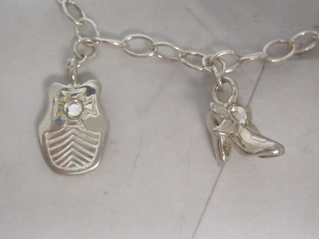 8" Sterling Silver "The Full Armor of God" Charm Bracelet - 3