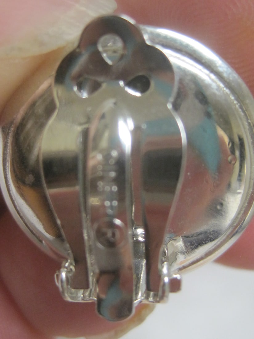 Vintage Ciner Faux Mabe Pearl Clip Earrings - 3