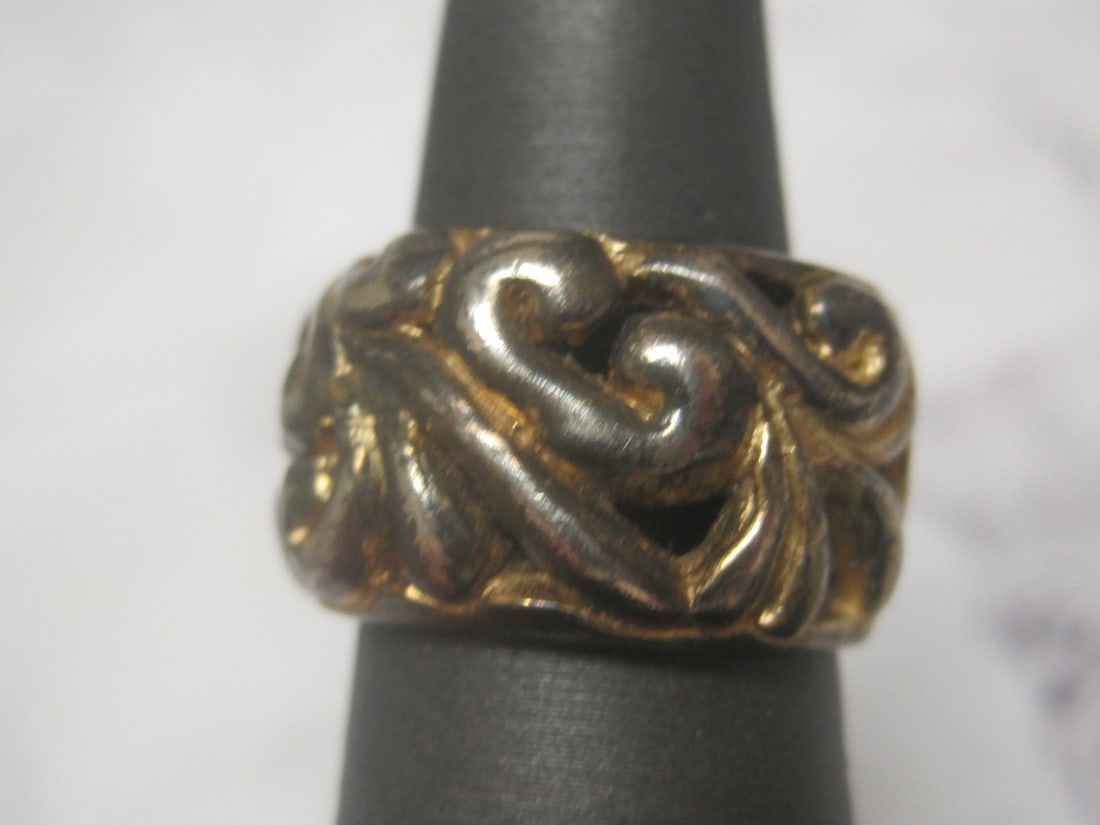Sterling Silver Filigree Band Ring - 2