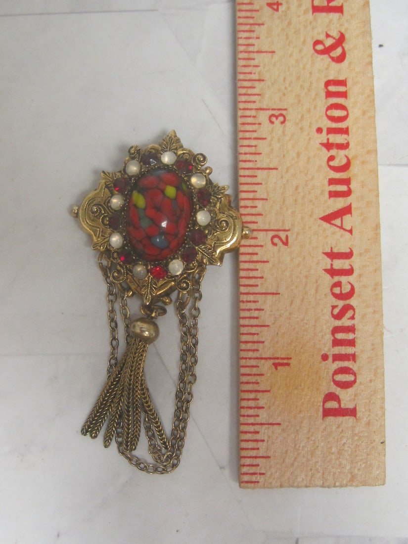 Rare Vintage Hattie Carnegie Brooch/Pendant - 8