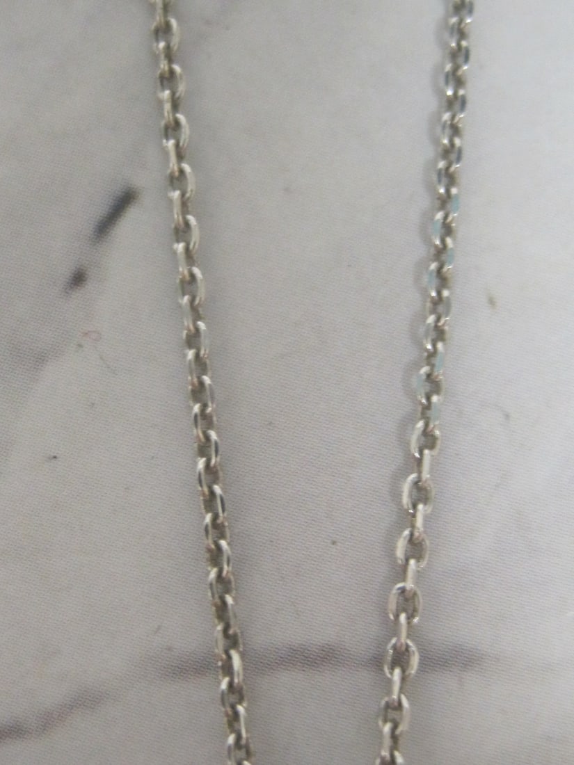 Sterling Silver Musical Note Pendant on 16" Sterling Silver Chain - 3