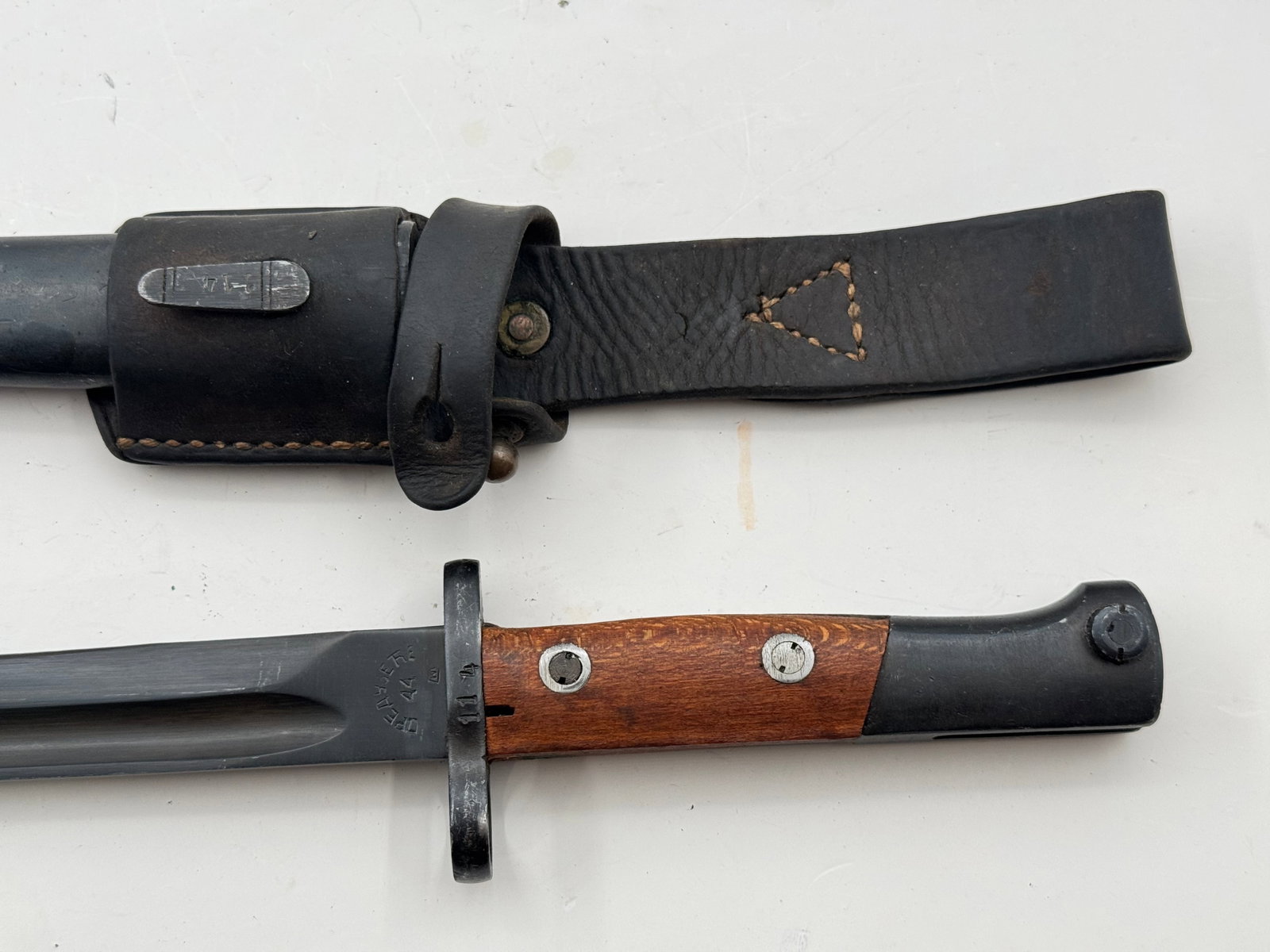 Excellent Matching Yugo Mauser 48 Bayonet with Scabbard & Frog - 2