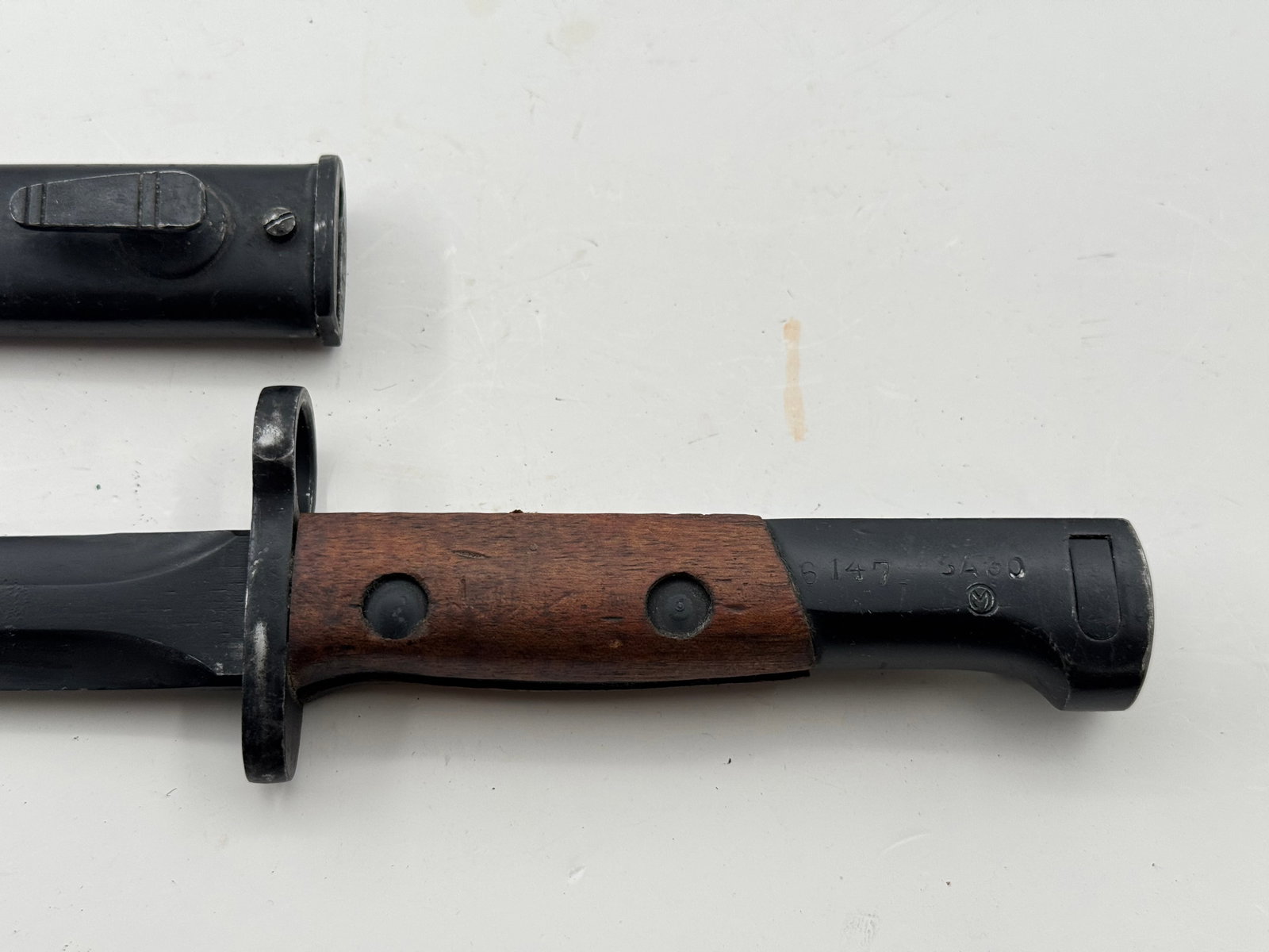 Excellent & Matching Belgian FN49 Bayonet with Scabbard - 2
