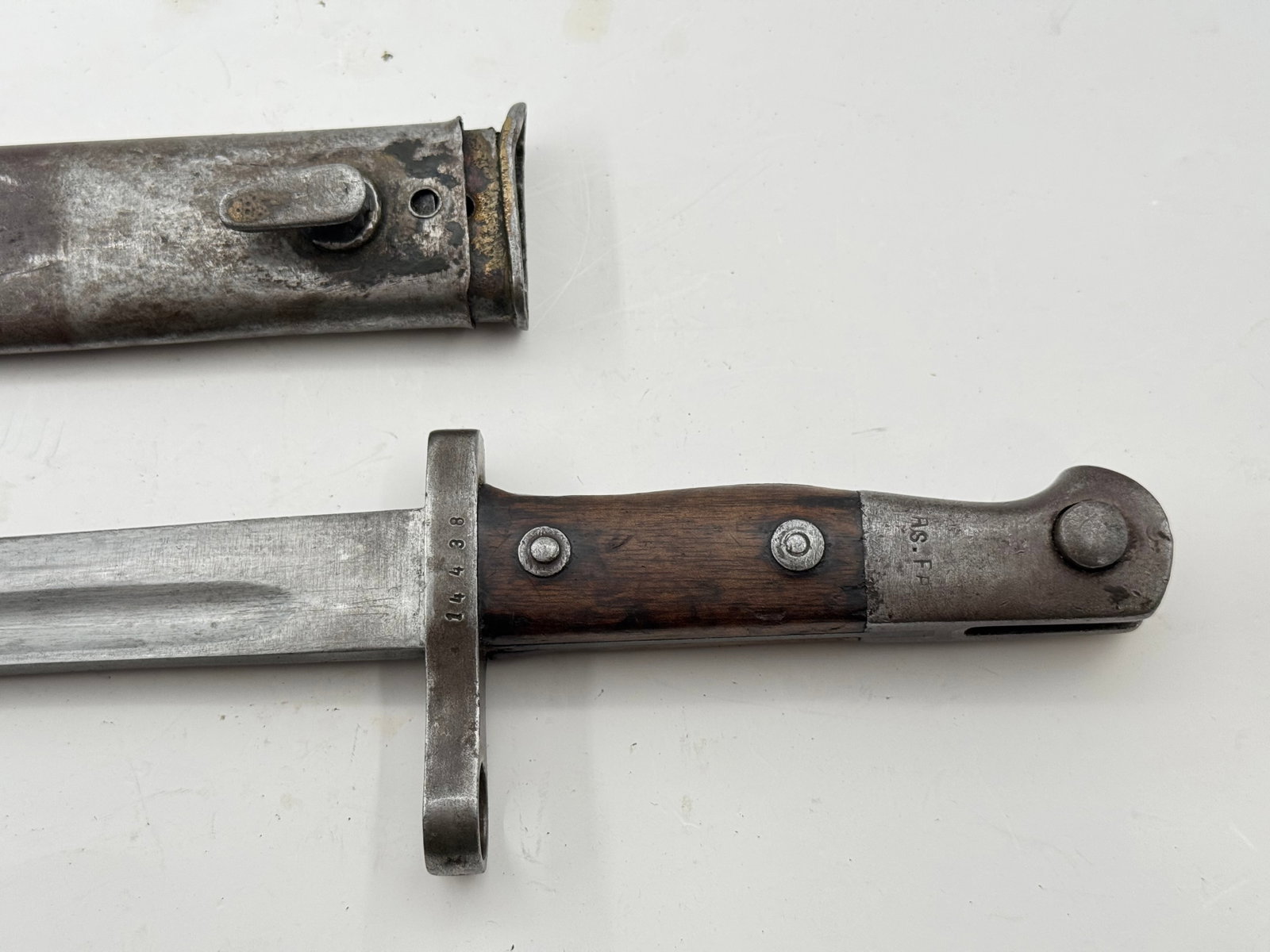 WWII Turkish Mauser Bayonet with Scabbard  - 2
