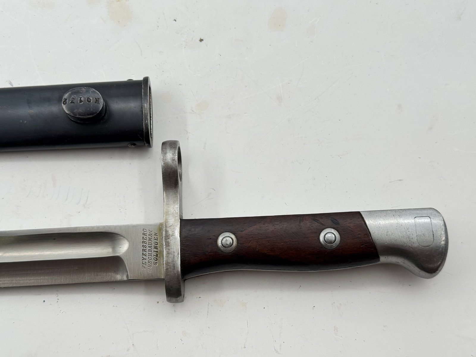 Excellent & Matching Chilean M1895 Mauser Bayonet with Scabbard - 2