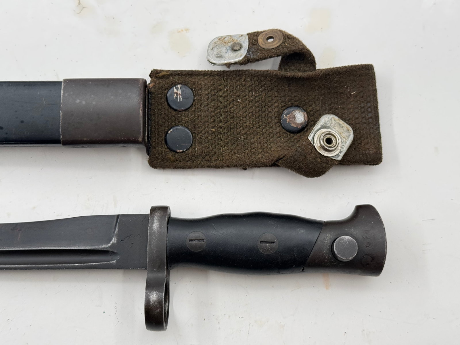 Excellent Spanish CETME Model C Export Bayonet & Scabbard - 2