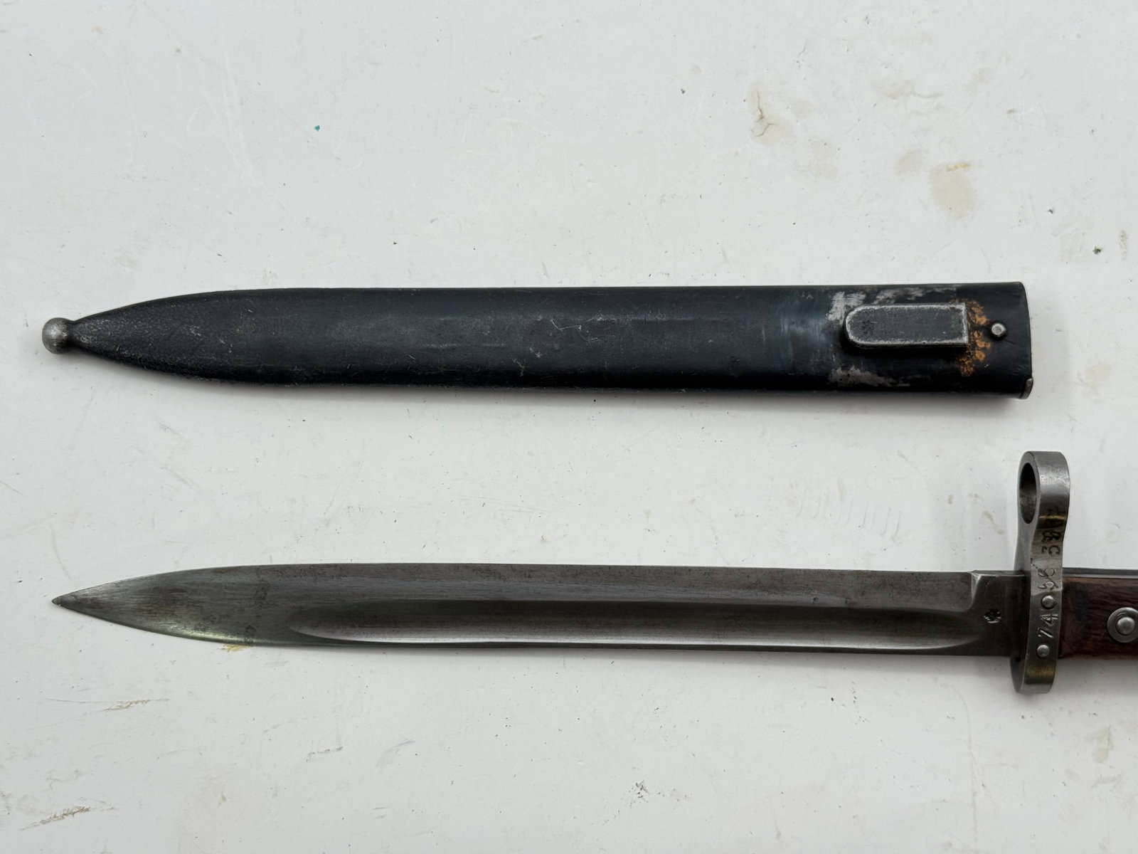 Early Imperial Eagle Marked Austro-Hungarian Mannlicher M1895 Bayonet with Scabbard - 3