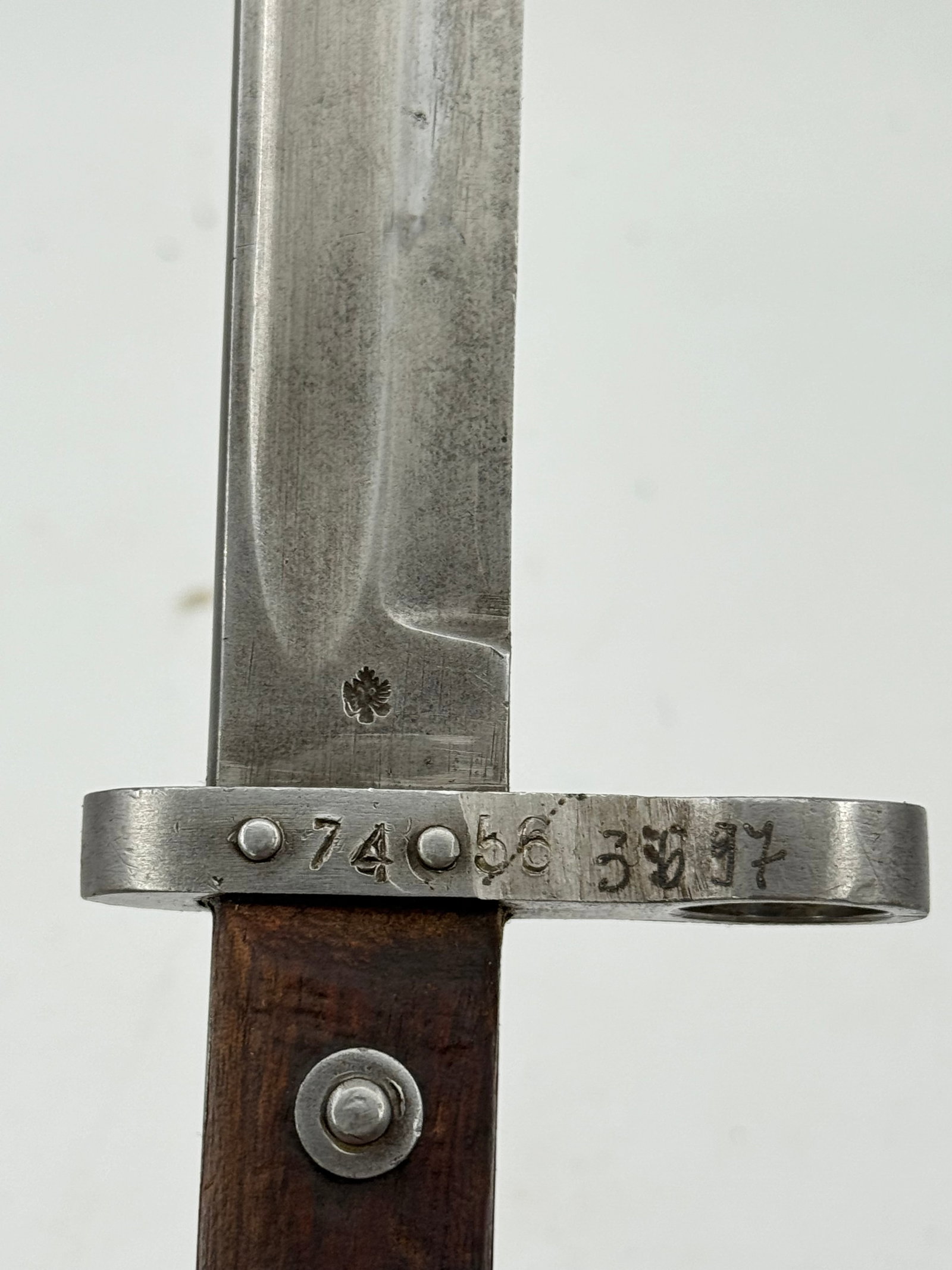 Early Imperial Eagle Marked Austro-Hungarian Mannlicher M1895 Bayonet with Scabbard - 7