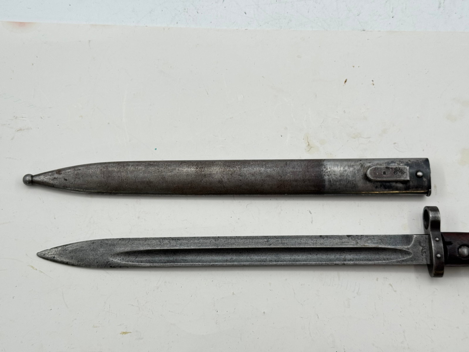 WWII Romanian VZ-24 Bayonet with Scabbard marked “945” - 3