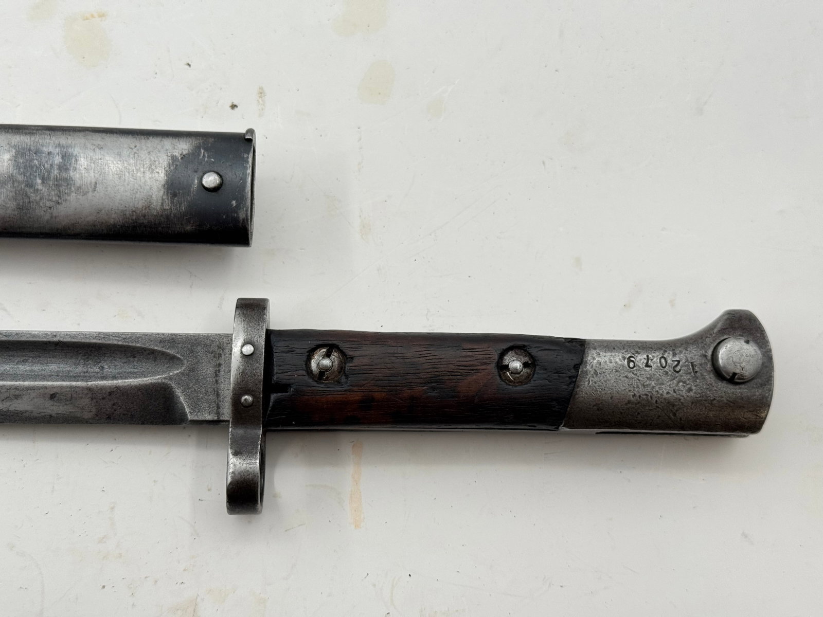 WWII Romanian VZ-24 Bayonet with Scabbard marked “945” - 5