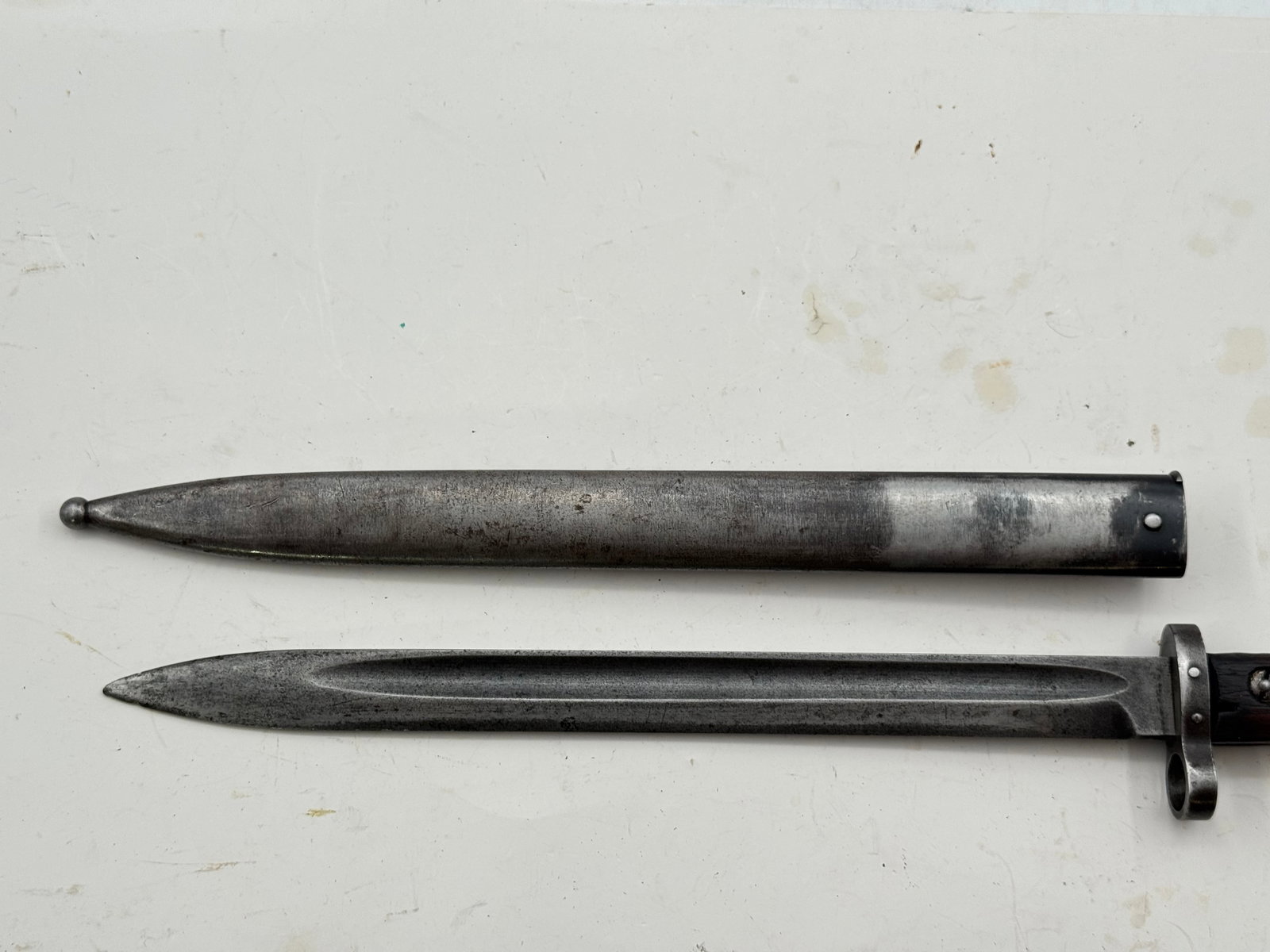 WWII Romanian VZ-24 Bayonet with Scabbard marked “945” - 6