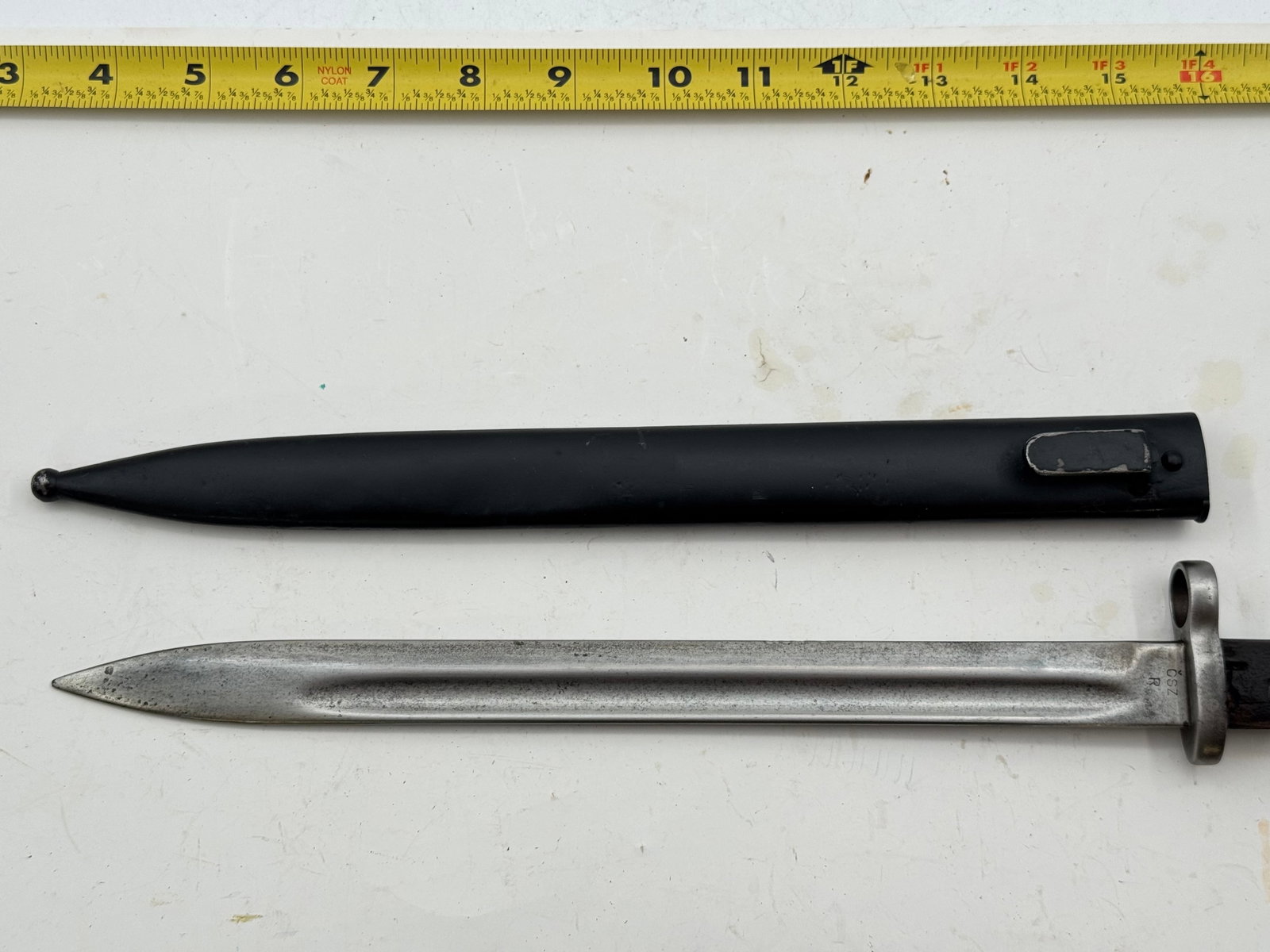 Pre-WWII Contract Romanian VZ-24 Bayonet with Scabbard marked “CSZ/R” - 3