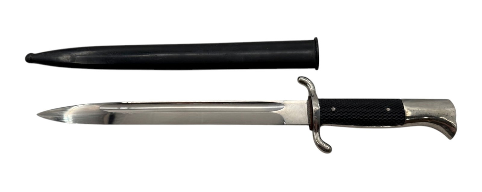 MINT WWII German Fireman’s Dress Bayonet & Scabbard By F.W. Holler - 4