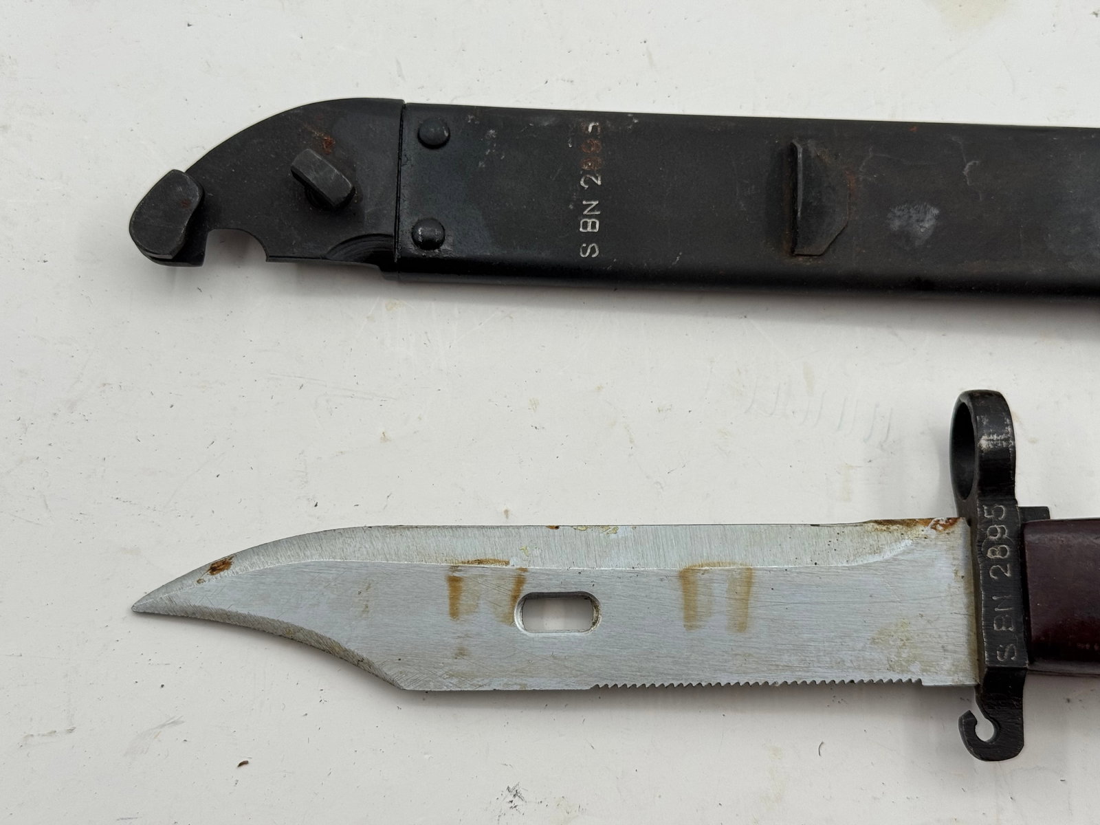 Matching Romanian AKM Type 1 Bayonet & Scabbard - 3