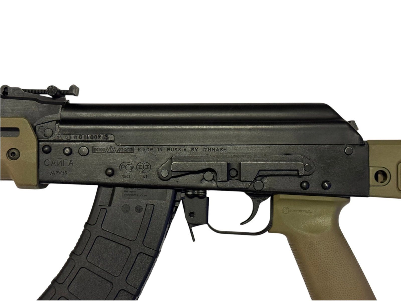 Excellent & Desirable Russian Izhmash Saiga AK-47 Semi-Automatic 7.62x39mm Rifle w/ Folding Stock - 7
