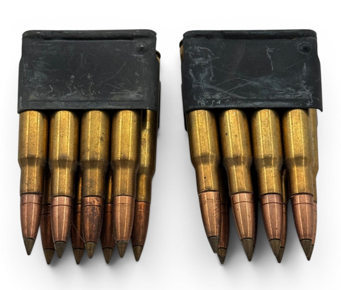 Rare 16rds. of .30-06 SPRG. 180gr. PETERS (PPE) Protected Point Expanding Bullet Ammo on Clips (1 of 4)