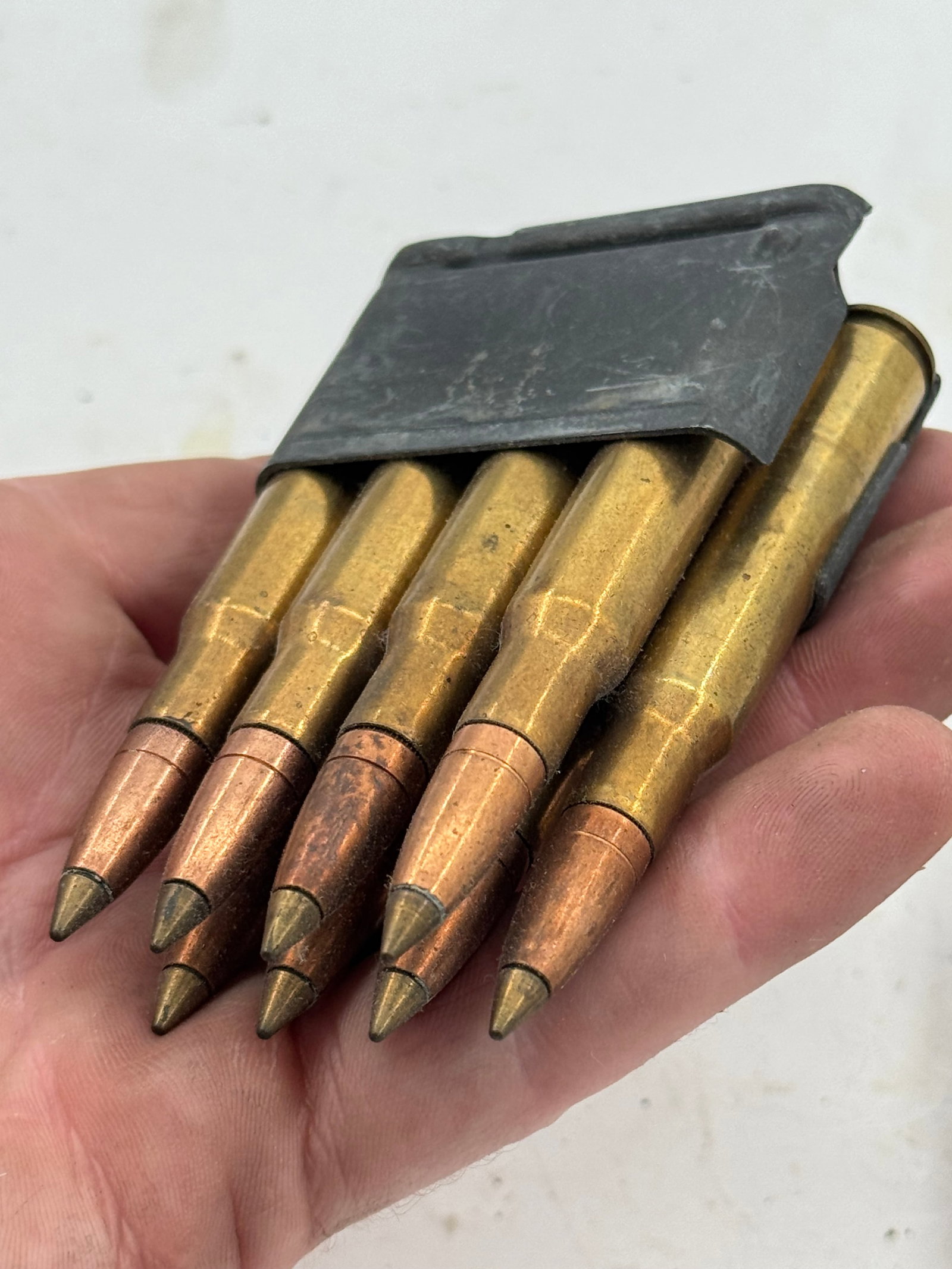 Rare 16rds. of .30-06 SPRG. 180gr. PETERS (PPE) Protected Point Expanding Bullet Ammo on Clips - 2