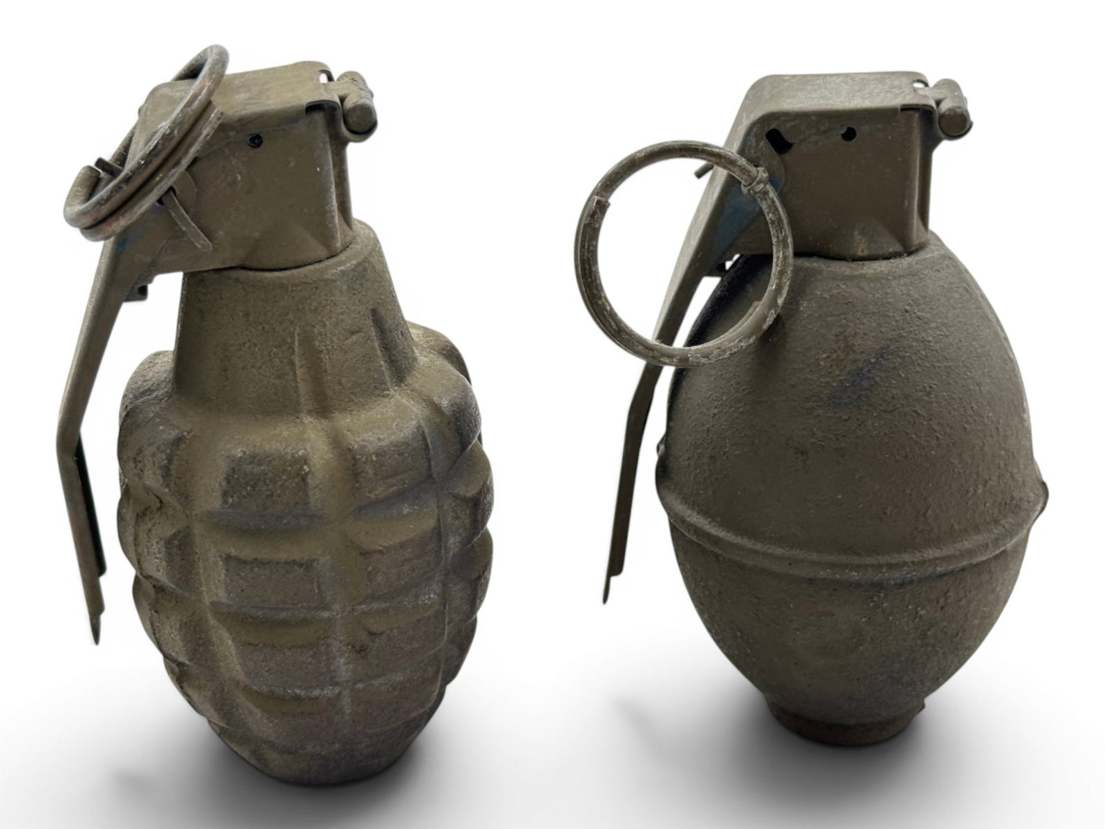 (1) Pineapple Grenade & (1) Lemon Grenade (Both real, both inert for training) - 2