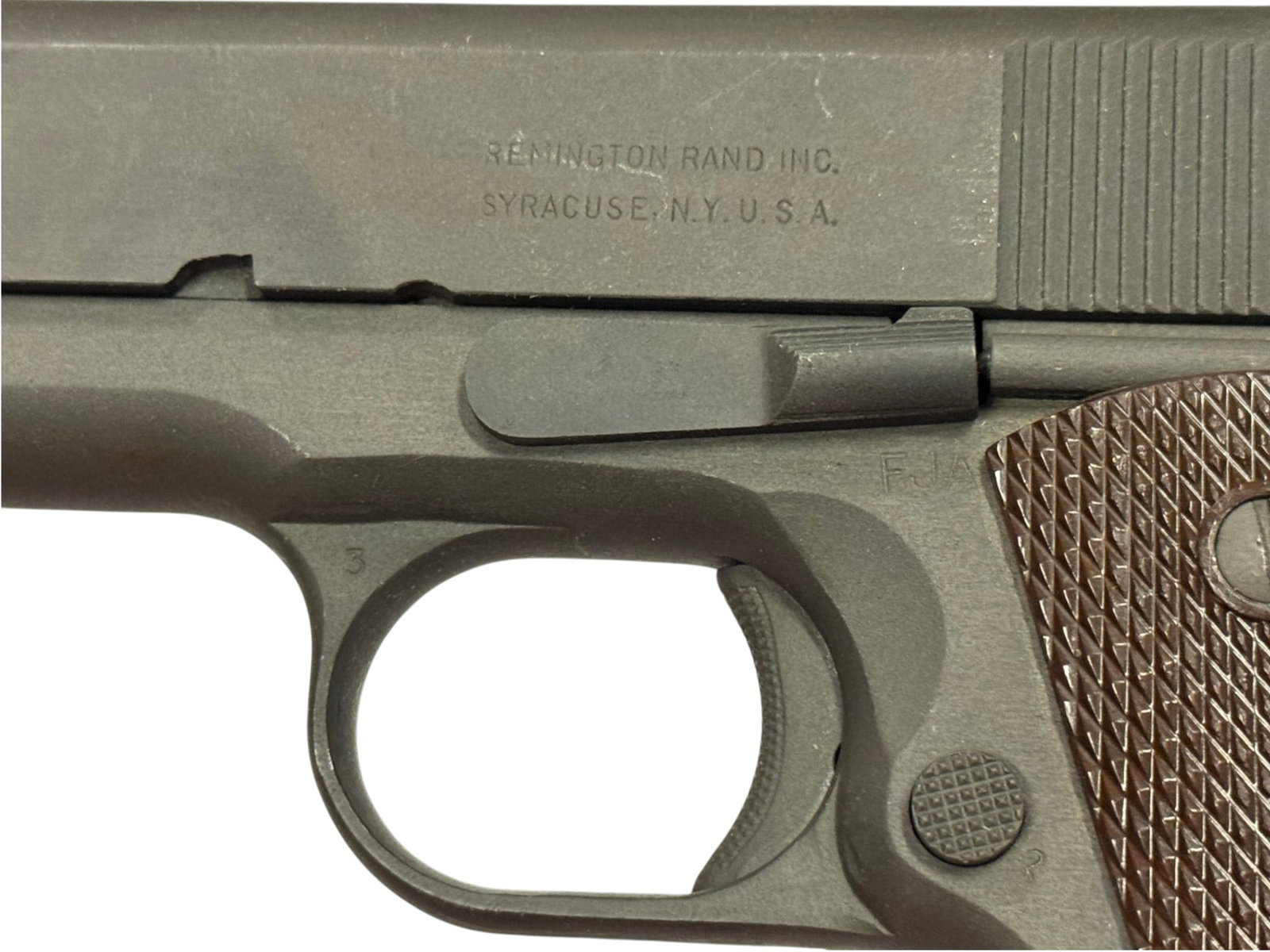 WWII 1943 Remington Rand Model 1911A1 U.S. Military .45 ACP Semi-Automatic Pistol - 5