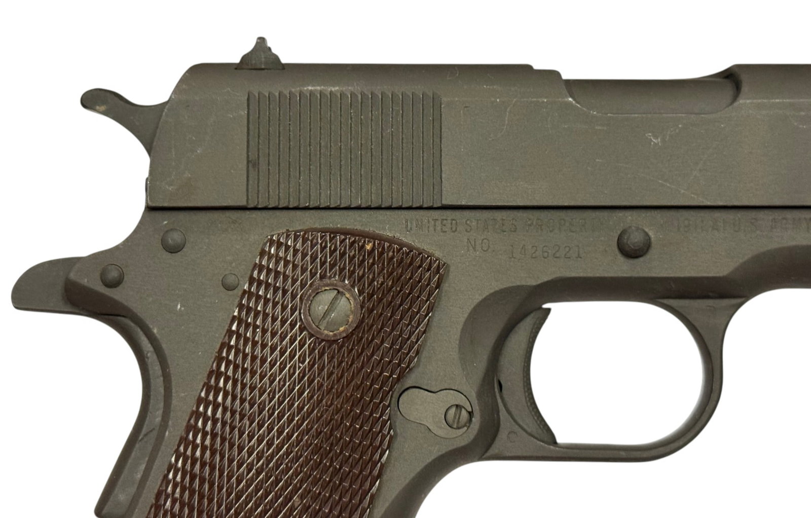 WWII 1943 Remington Rand Model 1911A1 U.S. Military .45 ACP Semi-Automatic Pistol - 6