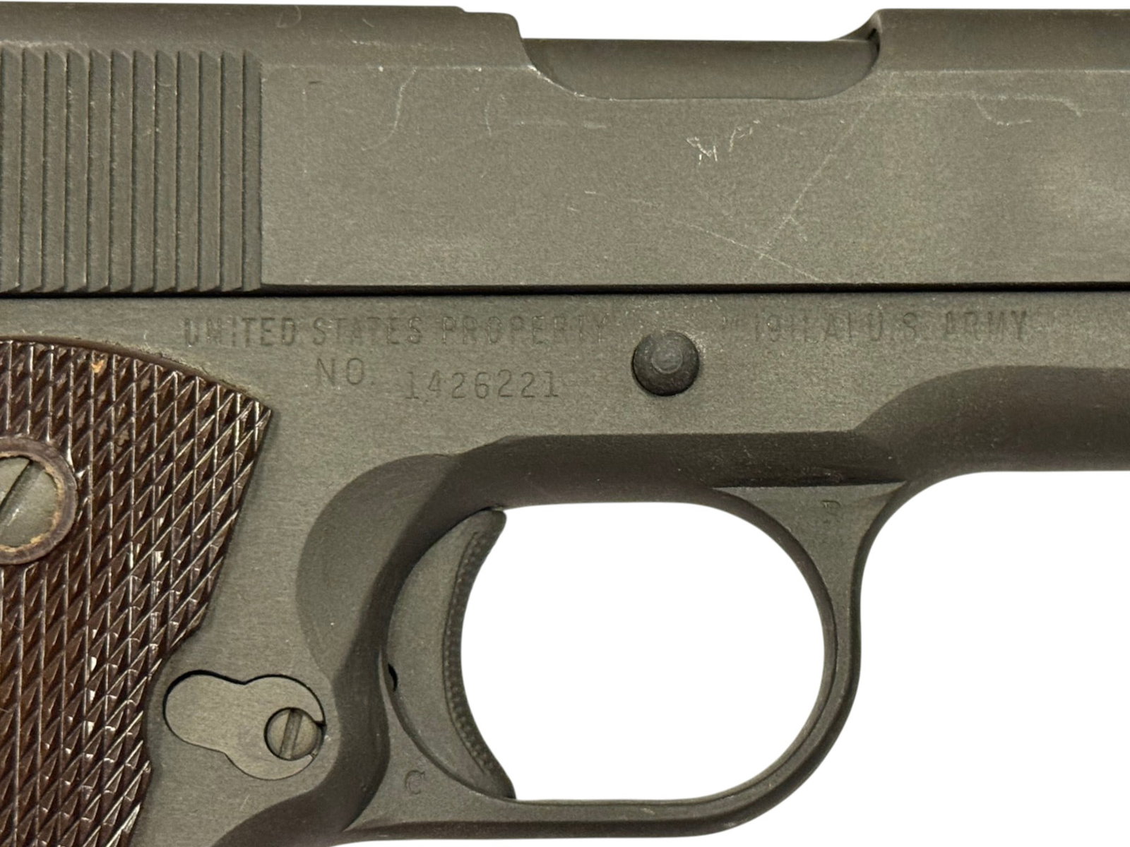 WWII 1943 Remington Rand Model 1911A1 U.S. Military .45 ACP Semi-Automatic Pistol - 8